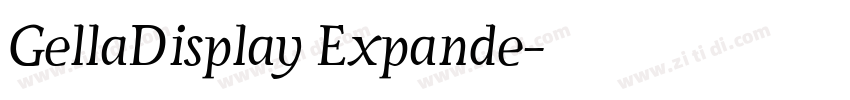 GellaDisplay Expande字体转换